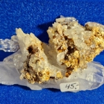 Kristalldoppelender mit aufgewachsenen Spitzen